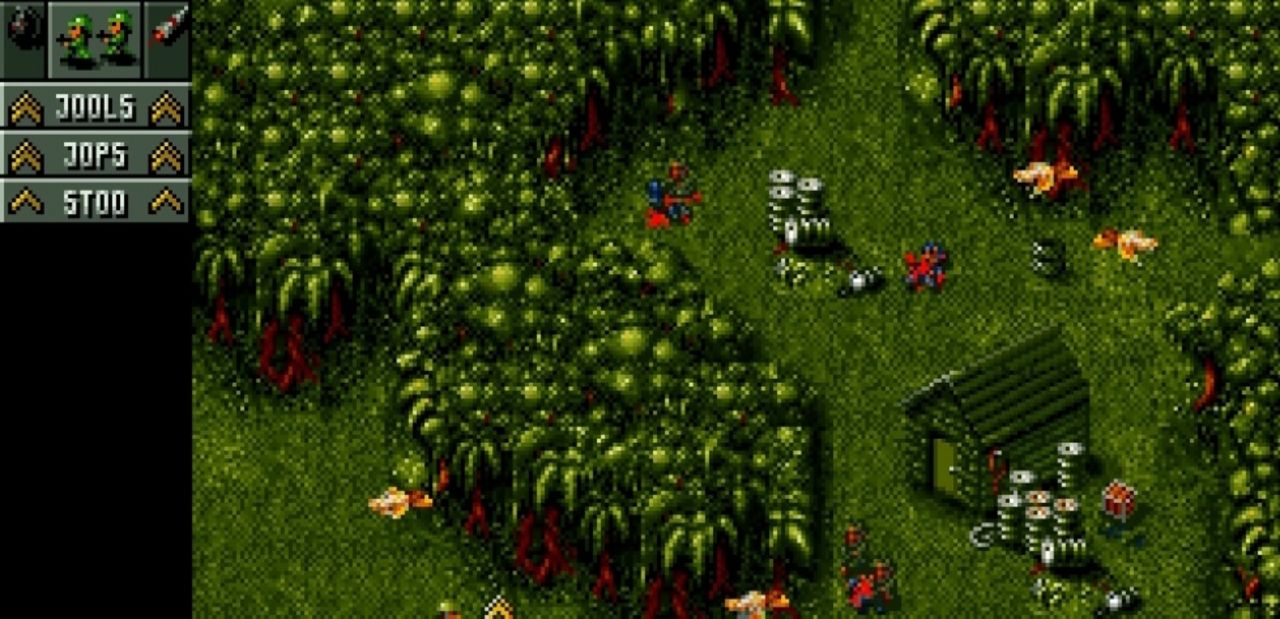 Moddare spelar Cannon Fodder på Switch