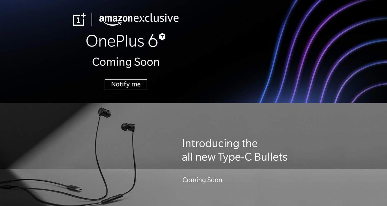 Amazon gör reklam för OnePlus 6T