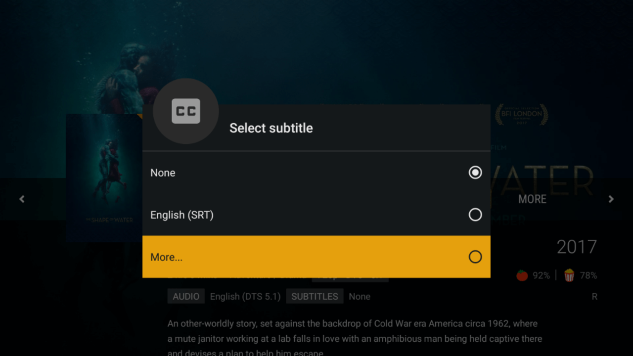 Plex får stöd för undertexter