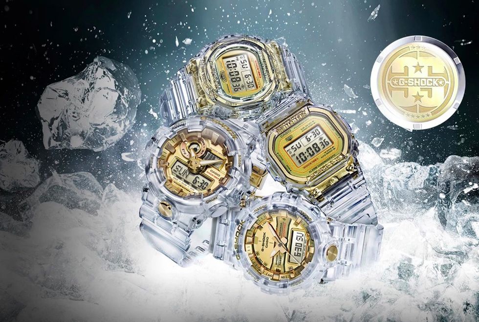 Casio släpper transparenta G-Shock-klockor