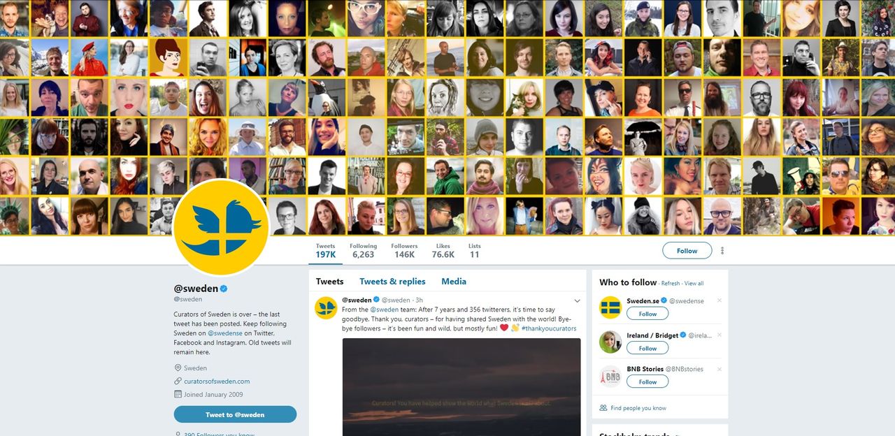 @SWEDEN har nu gått i graven