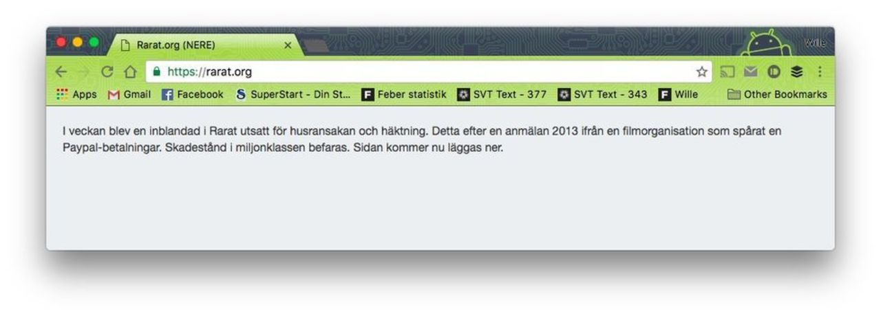 Männen bakom Rarat.org döms till miljonskadestånd