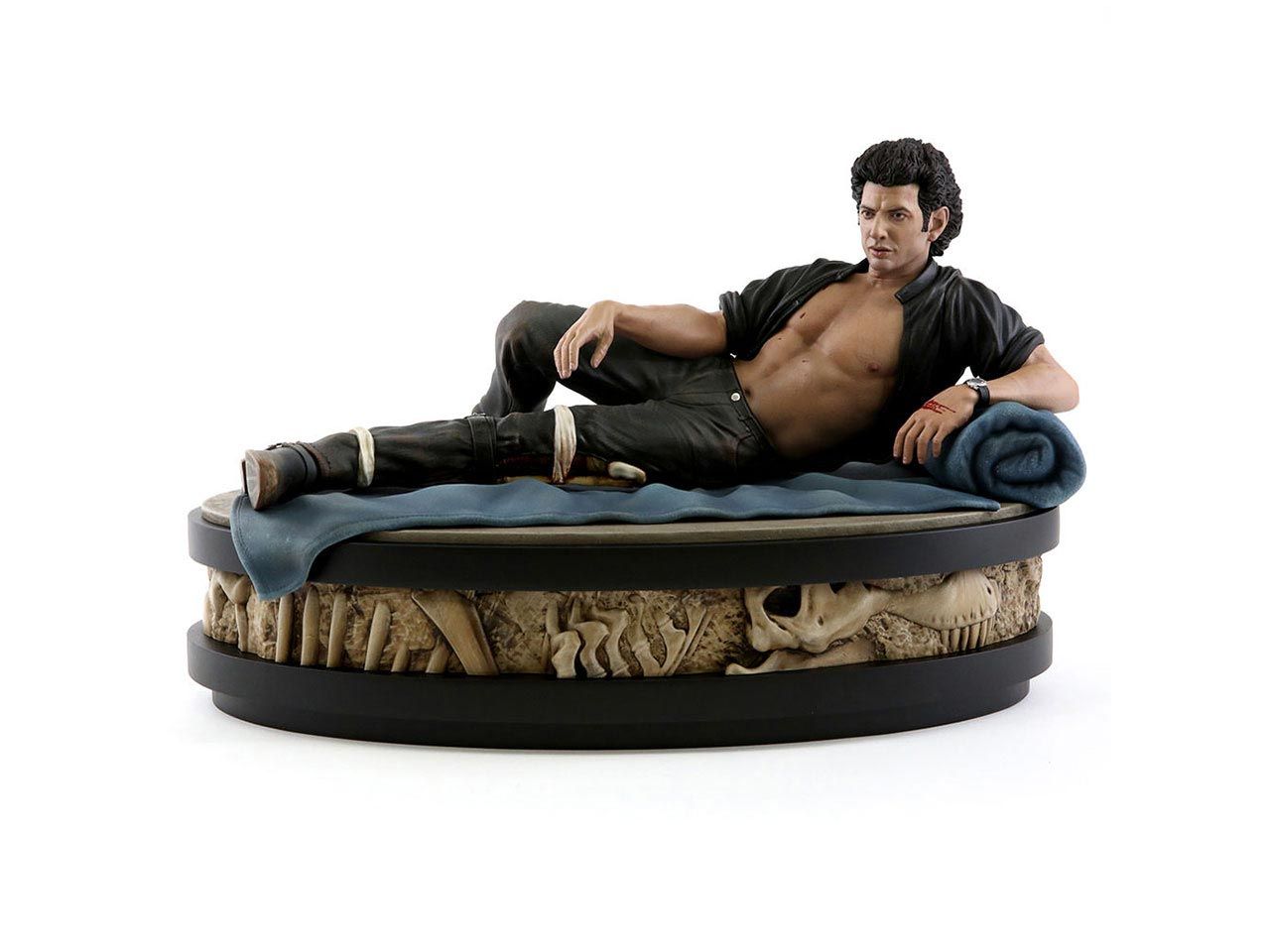 Bisarr staty av Jeff Goldblum