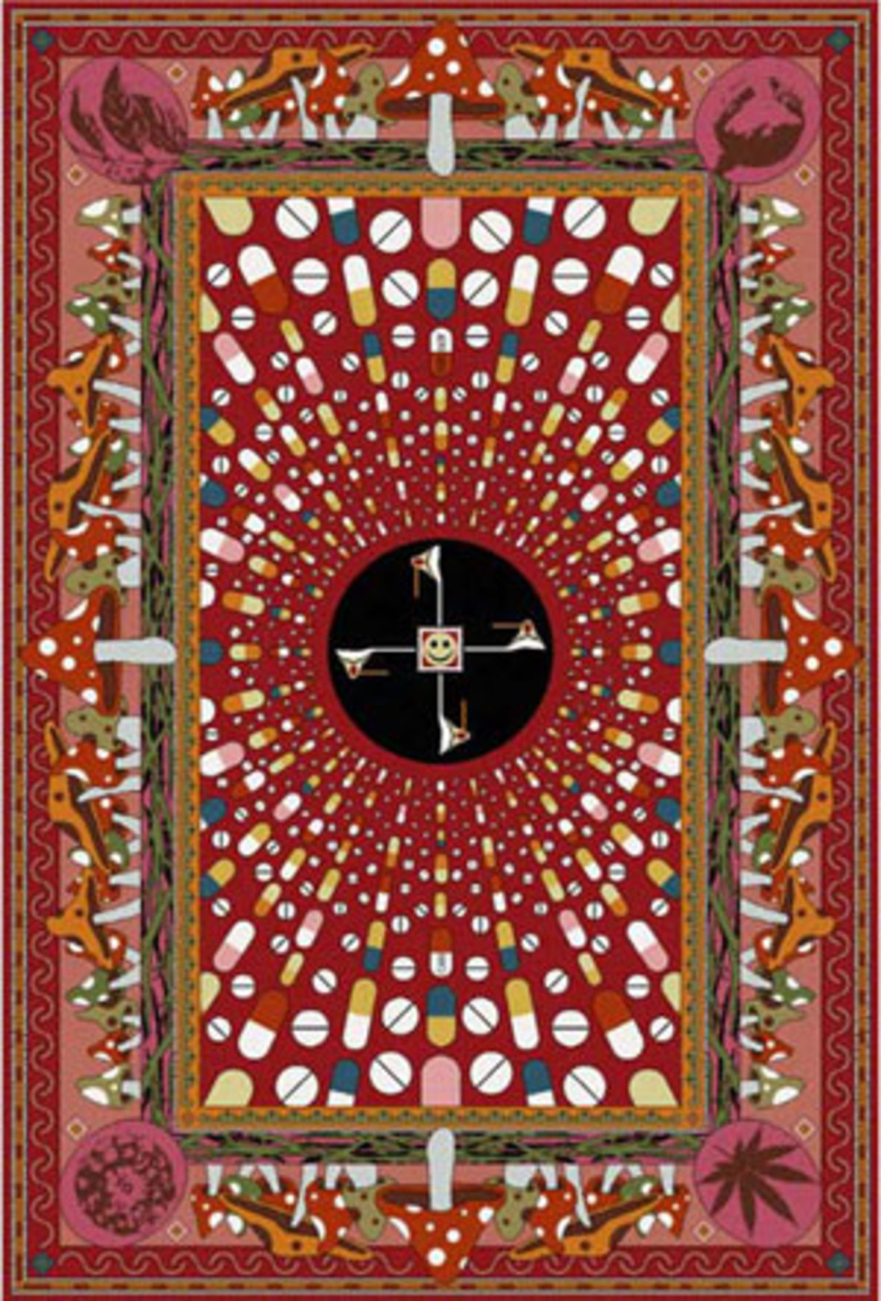 Underbara, roliga mattor i silke