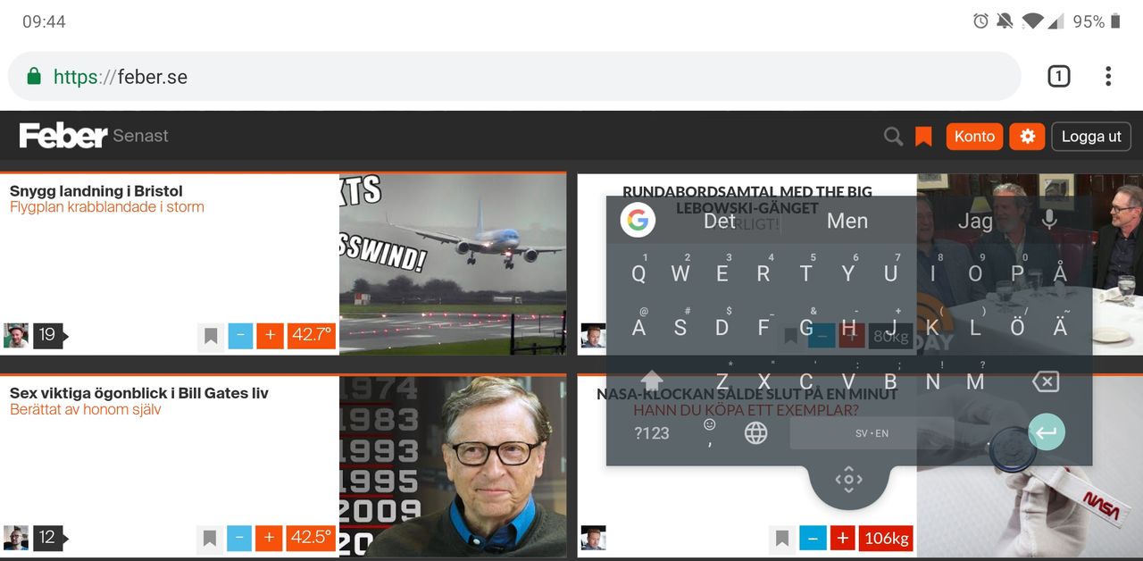 Nu kan Gboard sväva
