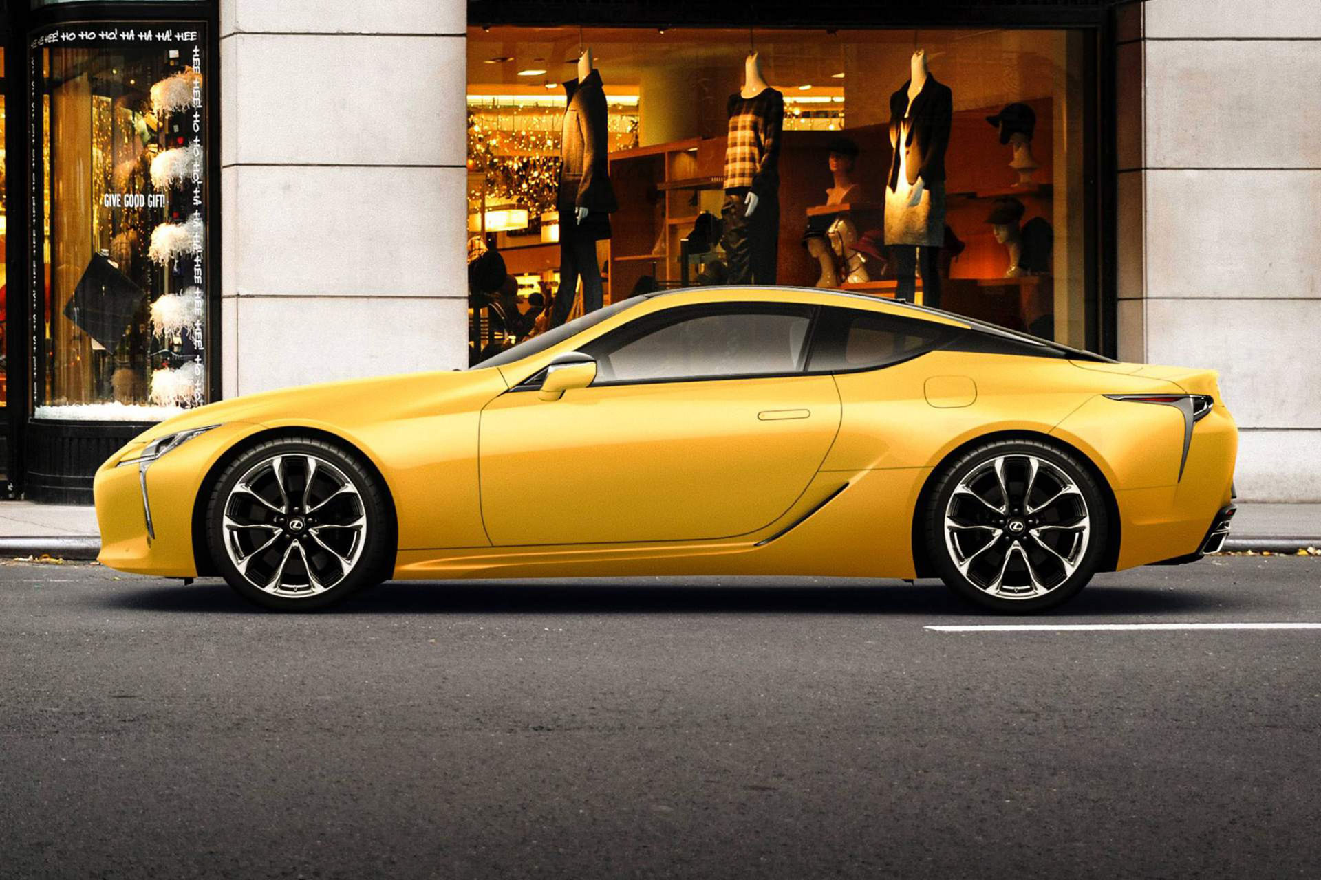 Lexus visar LC i lackalternativet Luster Yellow