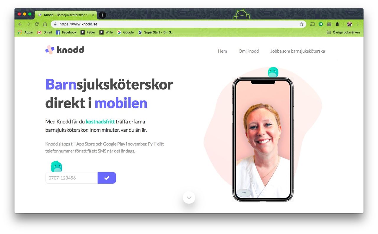Knodd är en ny nätläkartjänst