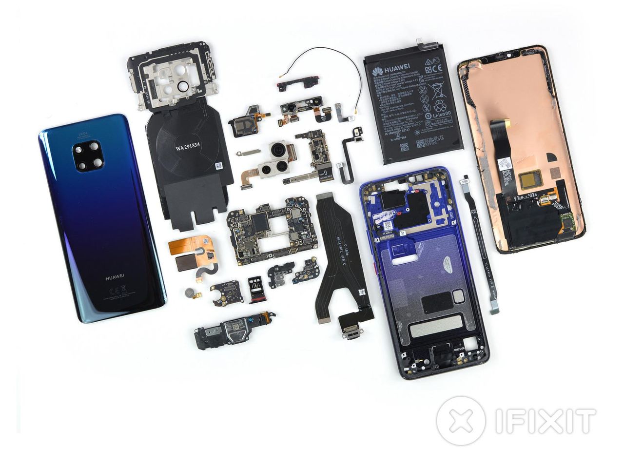 iFixit har plockat isär Huawei Mate 20 Pro