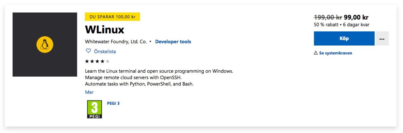WLinux släppt till Windows
