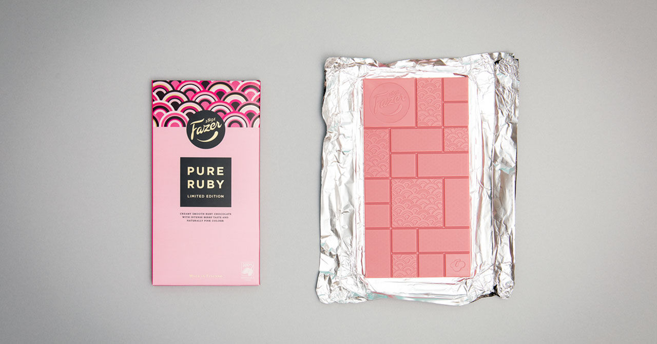 Unik rosa choklad från Fazer