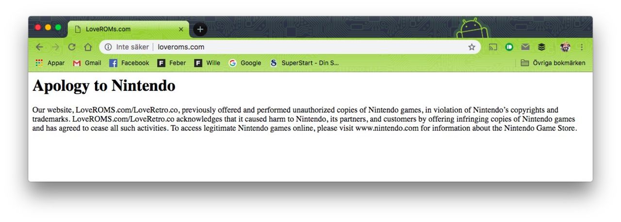 Nintendo vinner tvist mot pirater