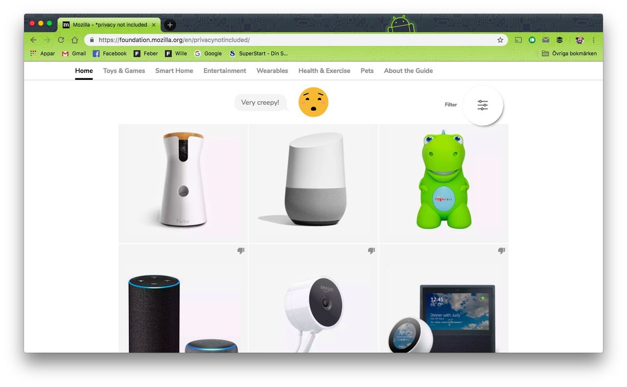 Mozilla rankar prylar efter hur säkra de anses vara