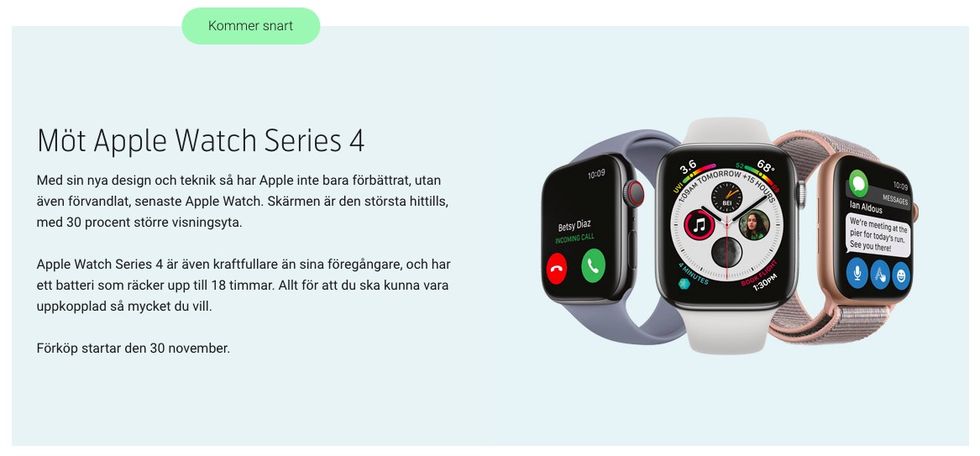 apple watch telenor