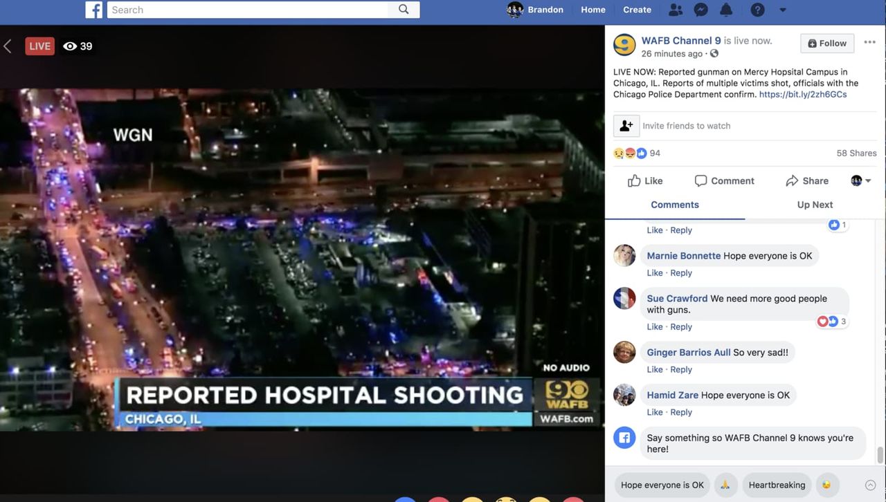 Facebook testar färdigskrivna svar till livesändningar