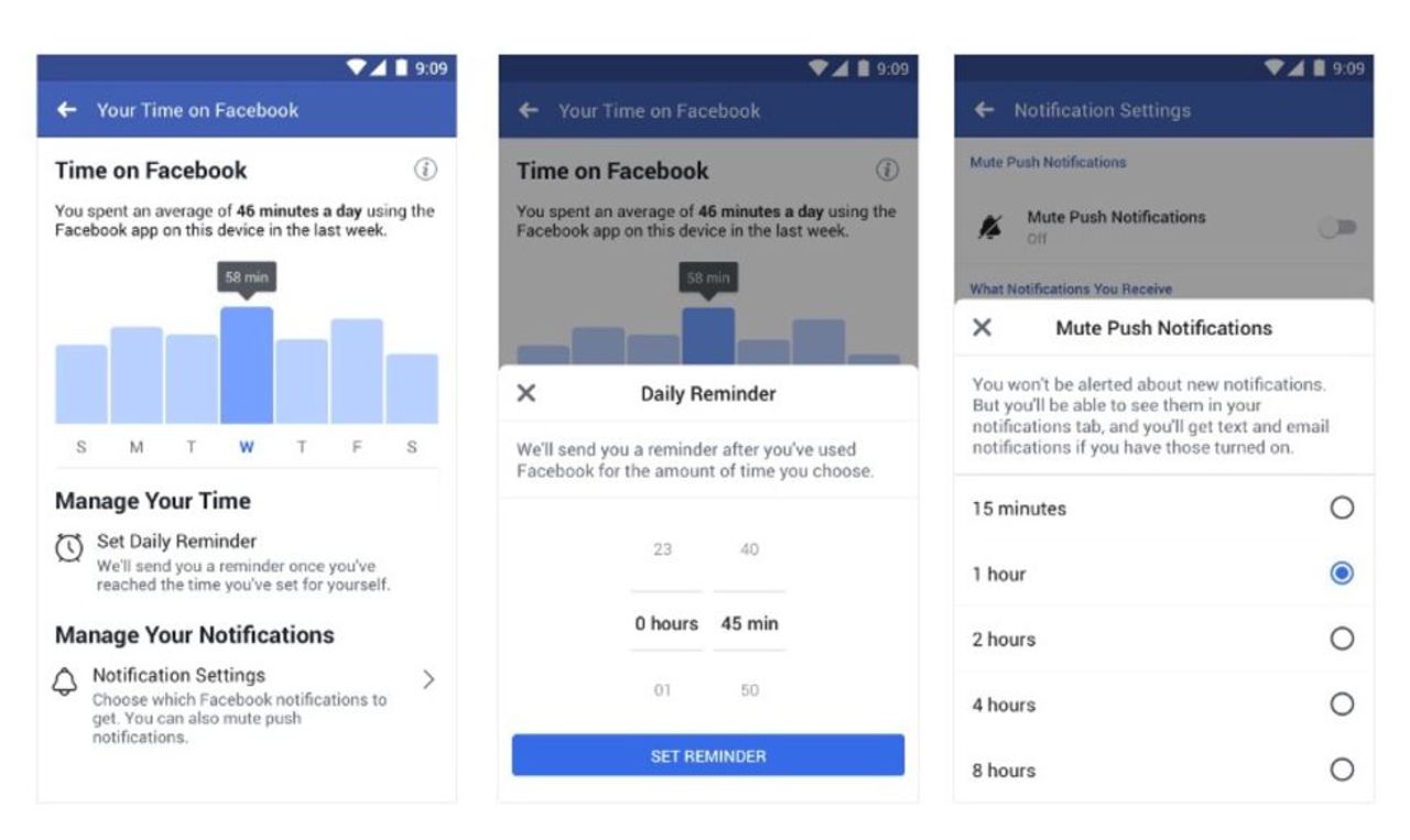 Facebook släpper skärmtidsverktyg