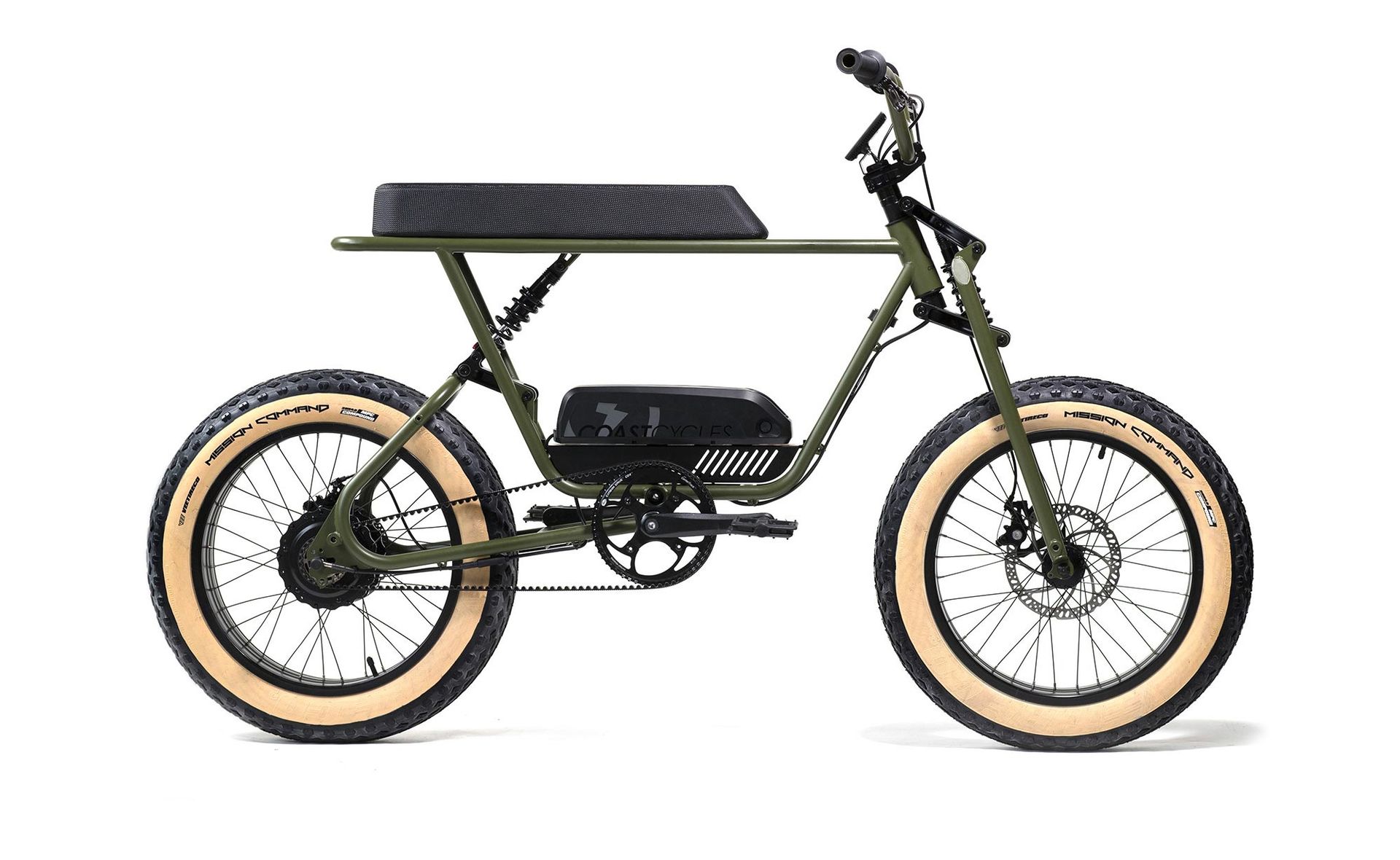 Snygg elcykel med limpa