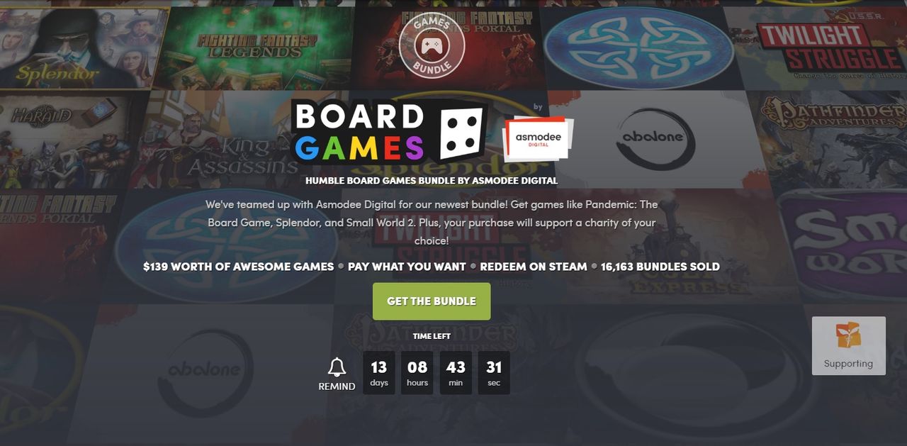 Fynda digitala brädspel i ny Humble Bundle