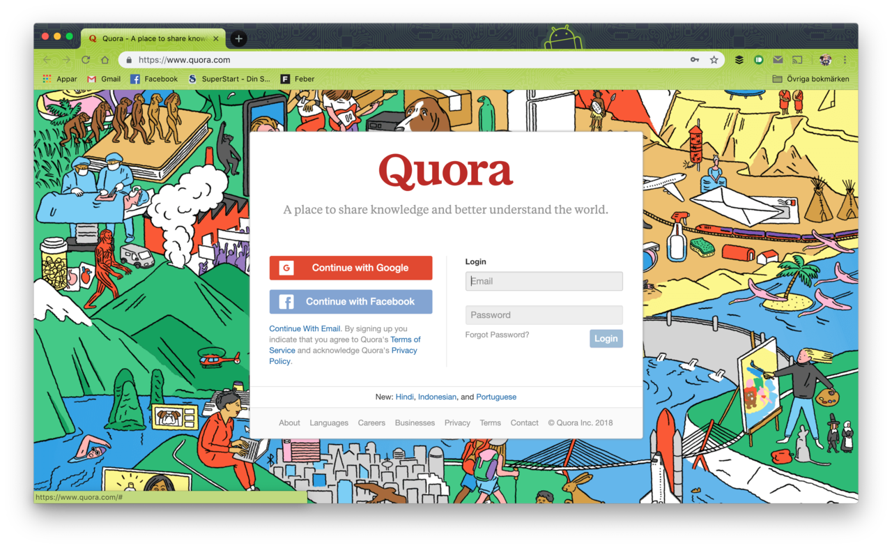 100 miljoner konton läckta från Quora