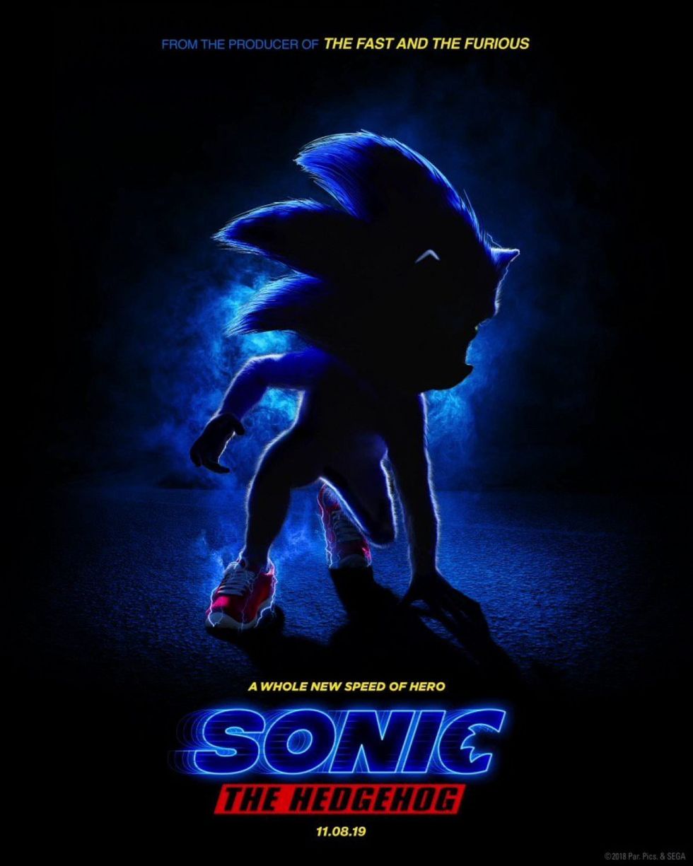 Här är affischen till Sonic The Hedgehog