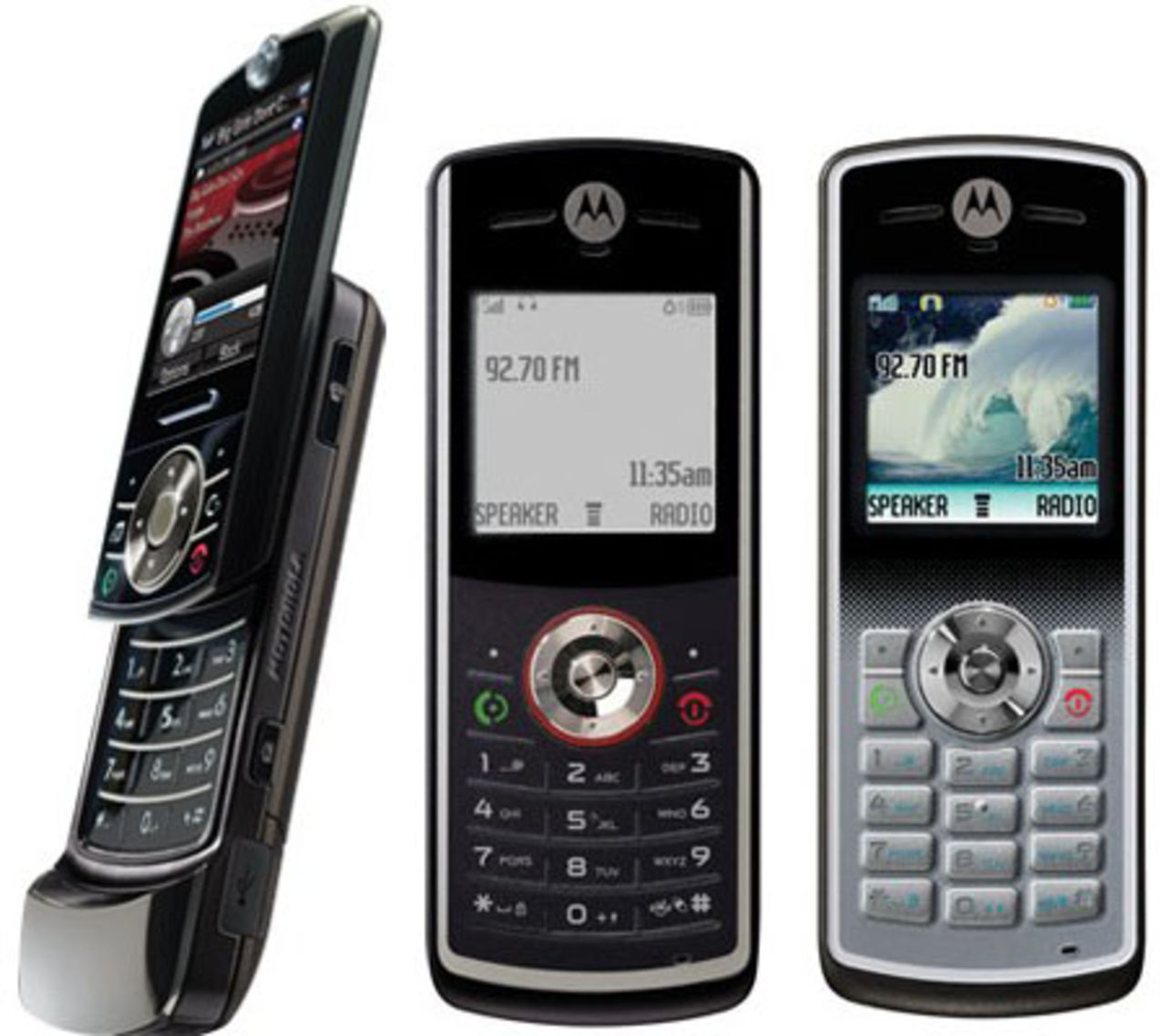 Motorola visar upp Z6w, W161 och W181