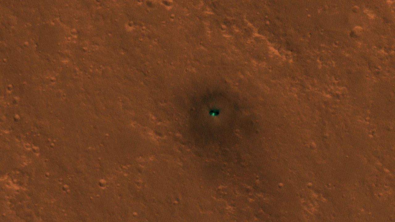 InSight fotograferad från rymden