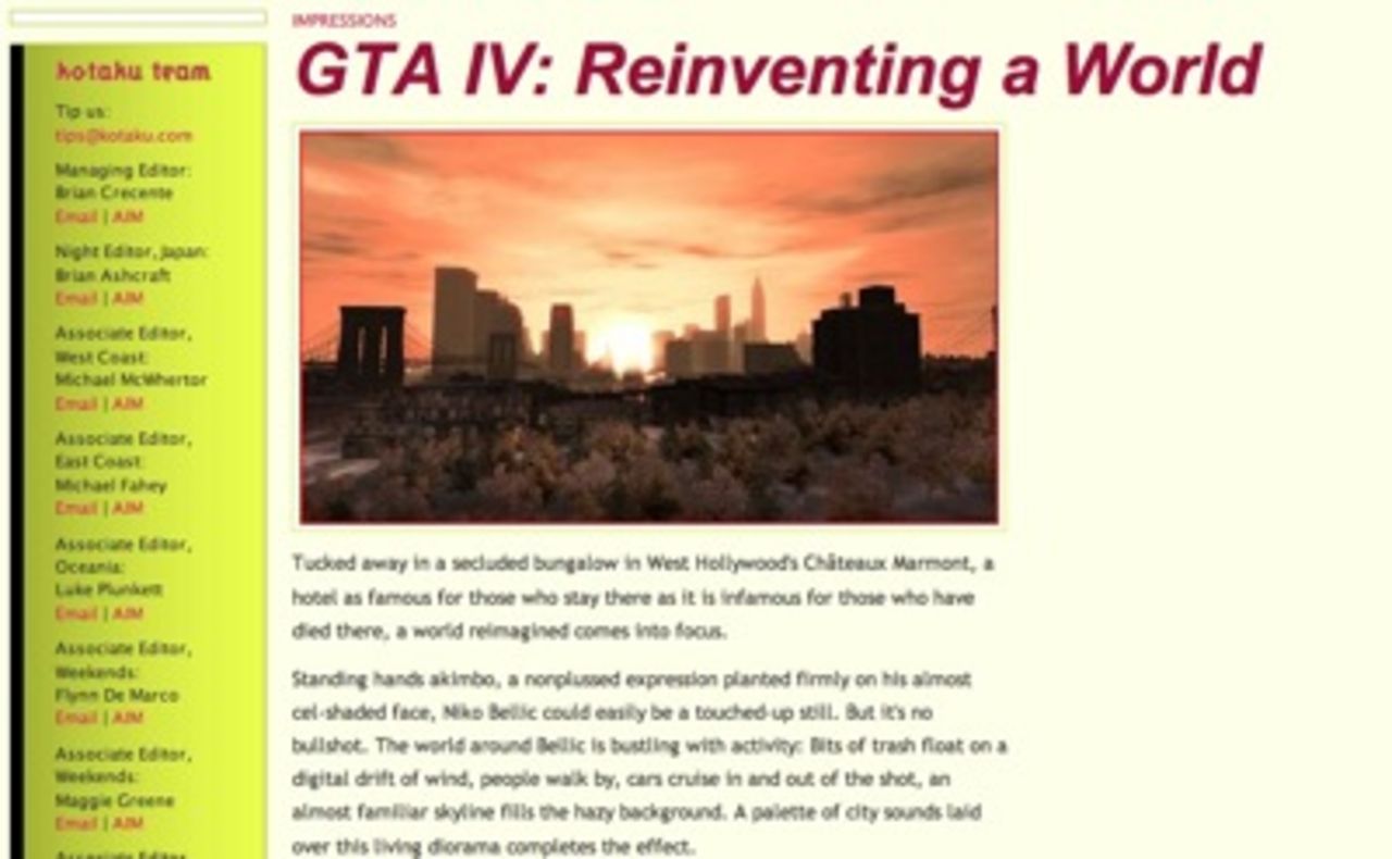 Lite av vad GTA IV kommer att bjuda på