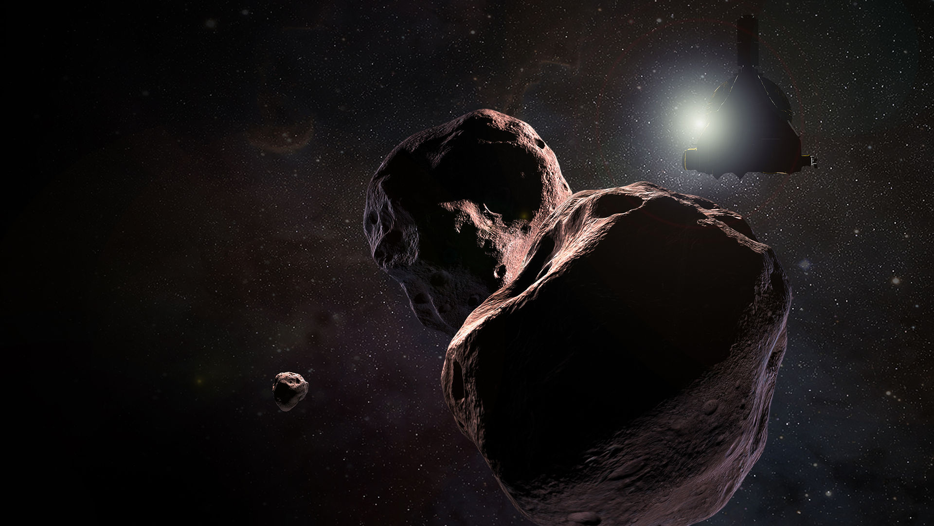 New Horizons framme vid Ultima Thule på nyårsdagen