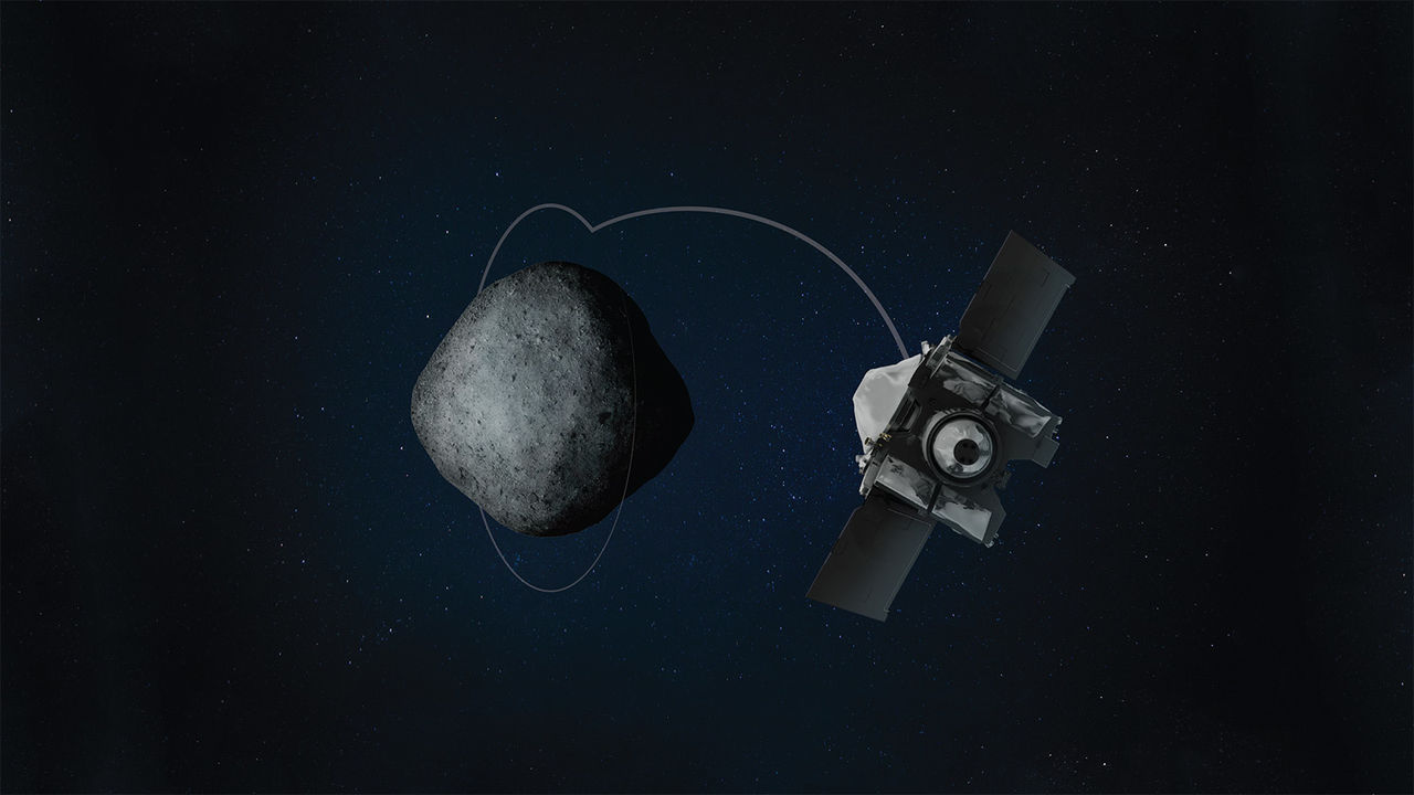 Nu har OSIRIS-REx lagt sig i omloppsbana runt asteroiden Bennu