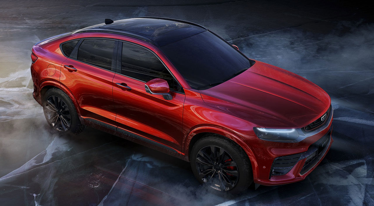 Så här ser Geelys SUV-coupé ut