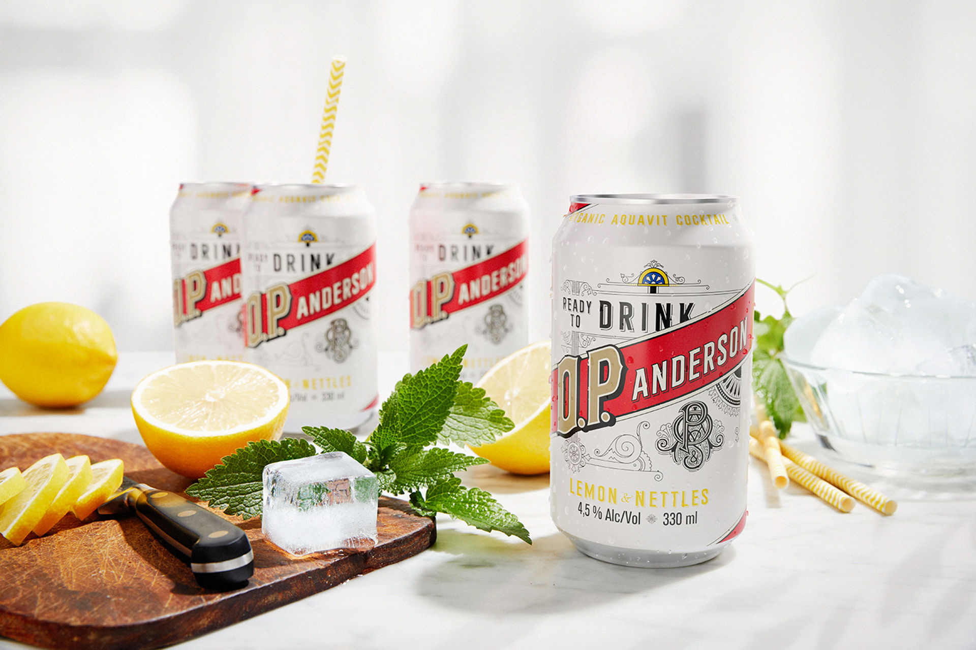 Färdigblandad akvavitcocktail från O.P. Anderson