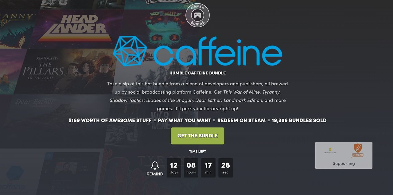 Fynda kvalitetsspel i Humble Caffeine Bundle