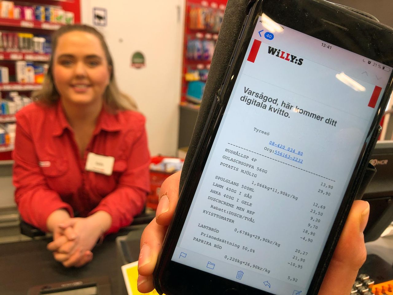Nu har Willys digitala kvitton