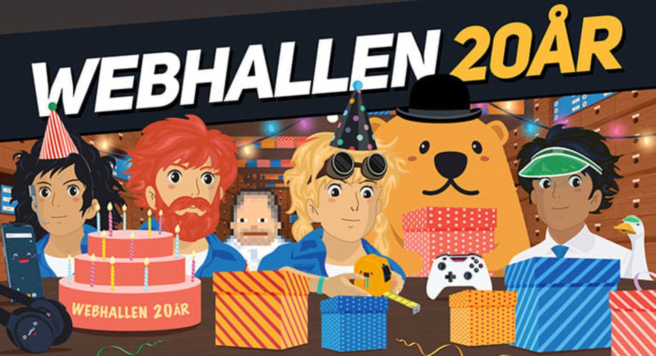 Tut i luren - Webhallen fyller 20 år!