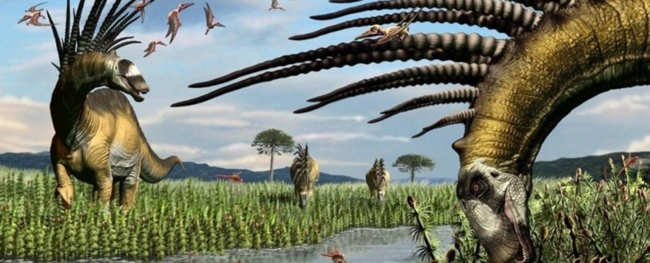 Forskare hittar dinosaur med skräckinjagande mohikanfrisyr