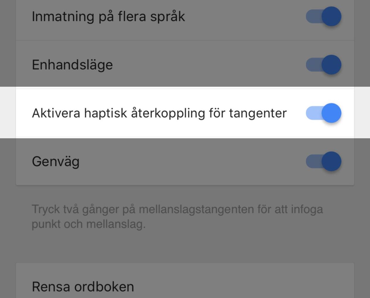 Känn tangenterna med Gboard för iOS