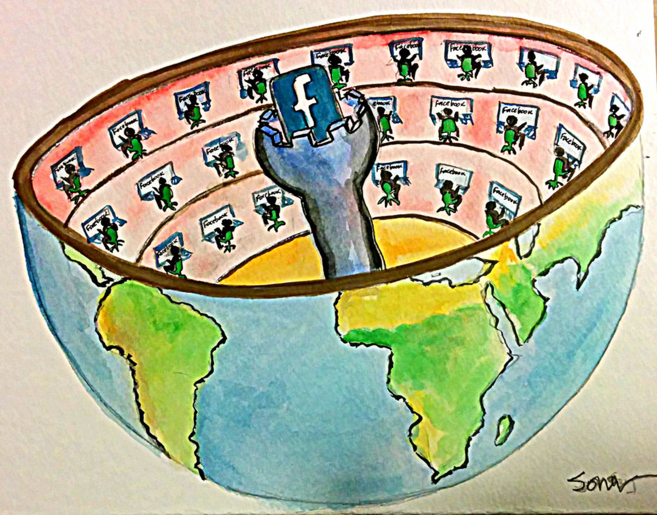 Facebook övervakar hotfulla personer