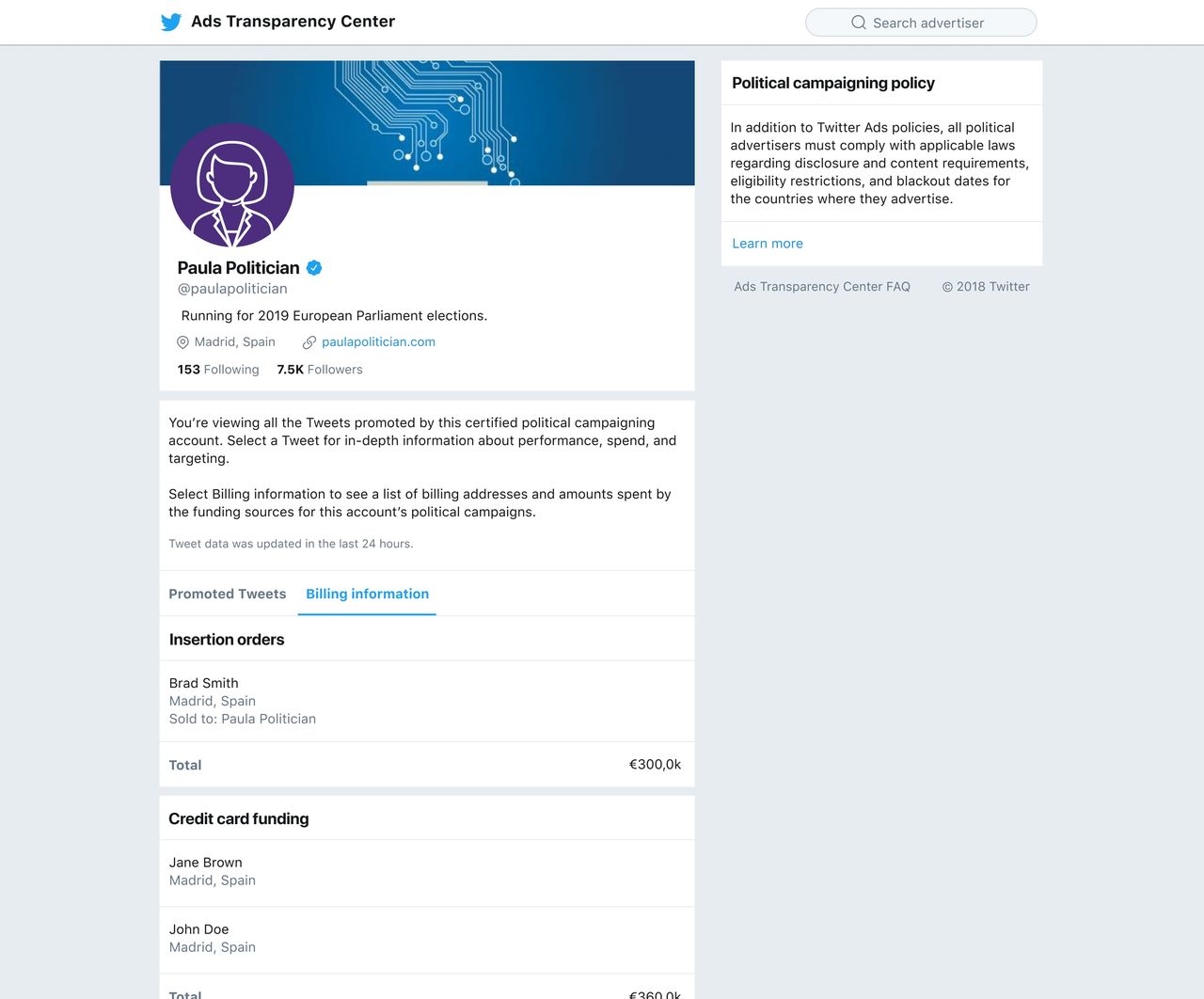 Twitter släpper verktyg för att spåra politiska annonser