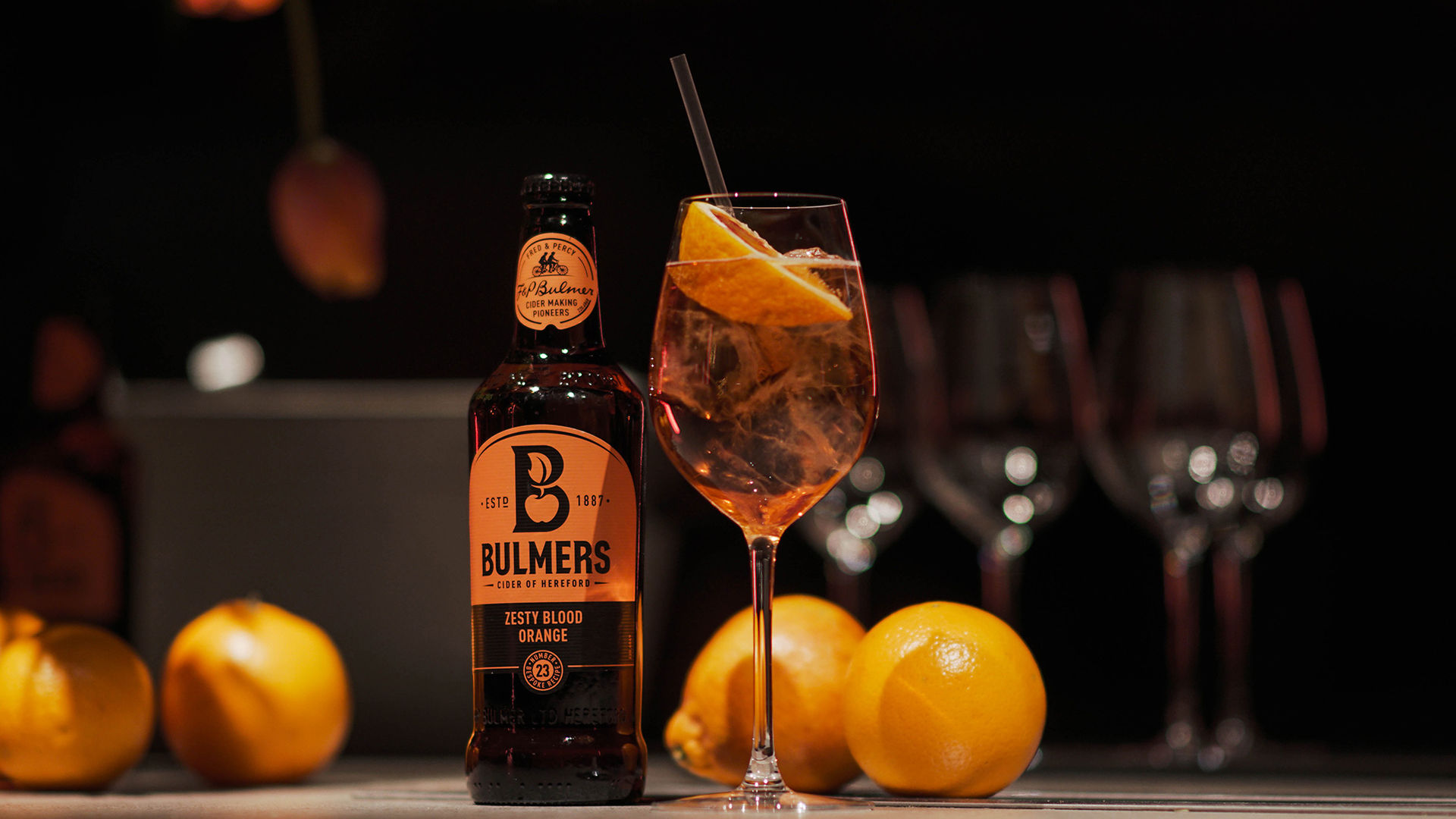 Cider med smak av blodapelsin