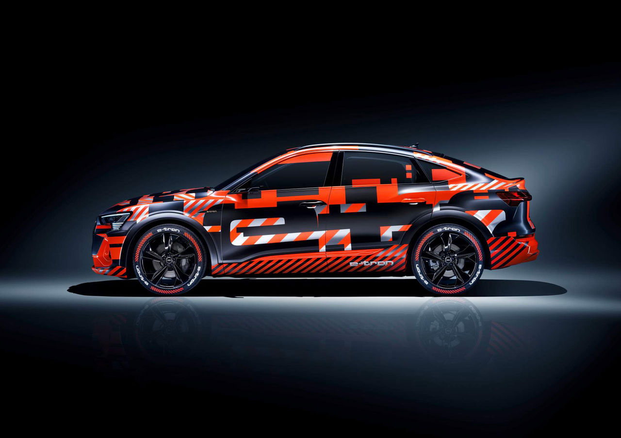 Audi e-tron med slankare profil