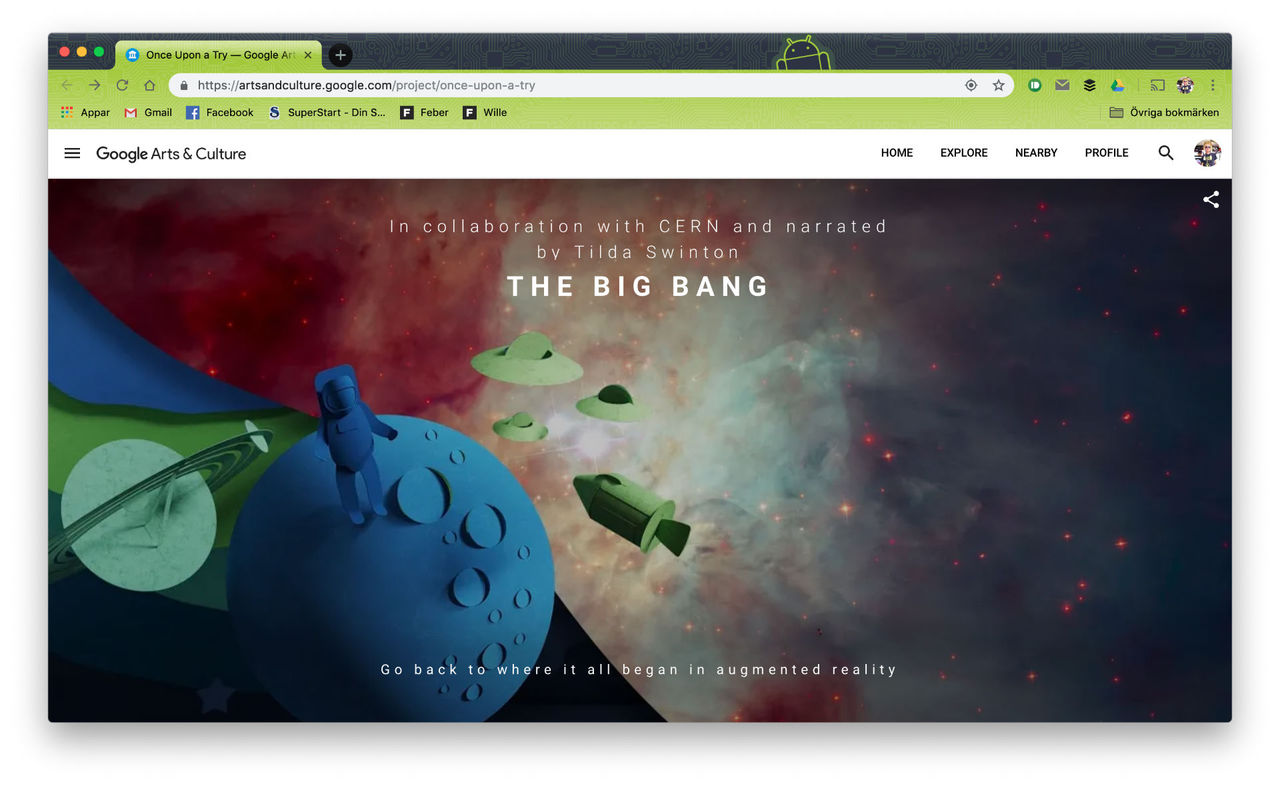 Google lanserar utställningen Once Upon a Try