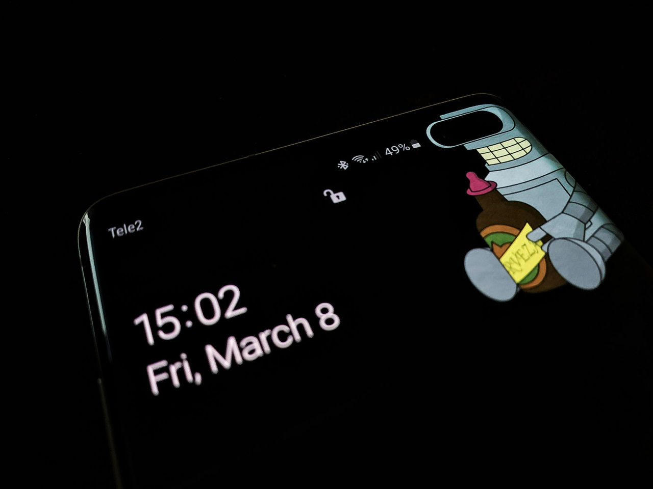 Göm hålet i S10-skärmen med flådiga bakgrundsbilder