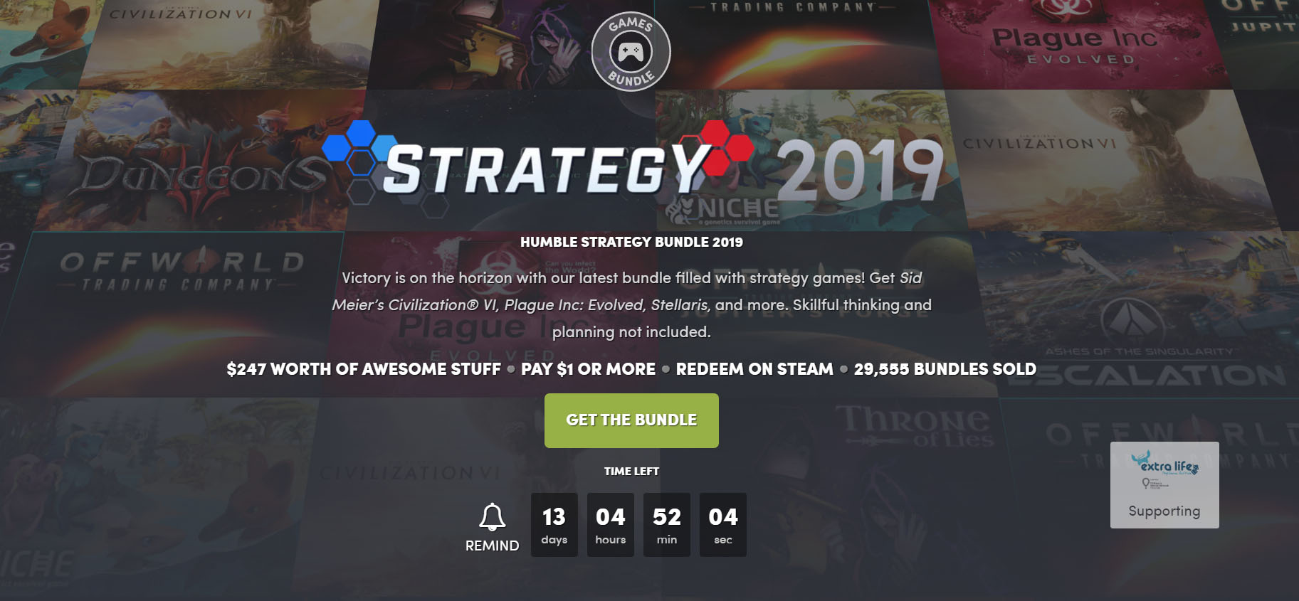 Fynda strategispel i ny Humble Bundle. Civ 6, Stellaris och Plague Inc