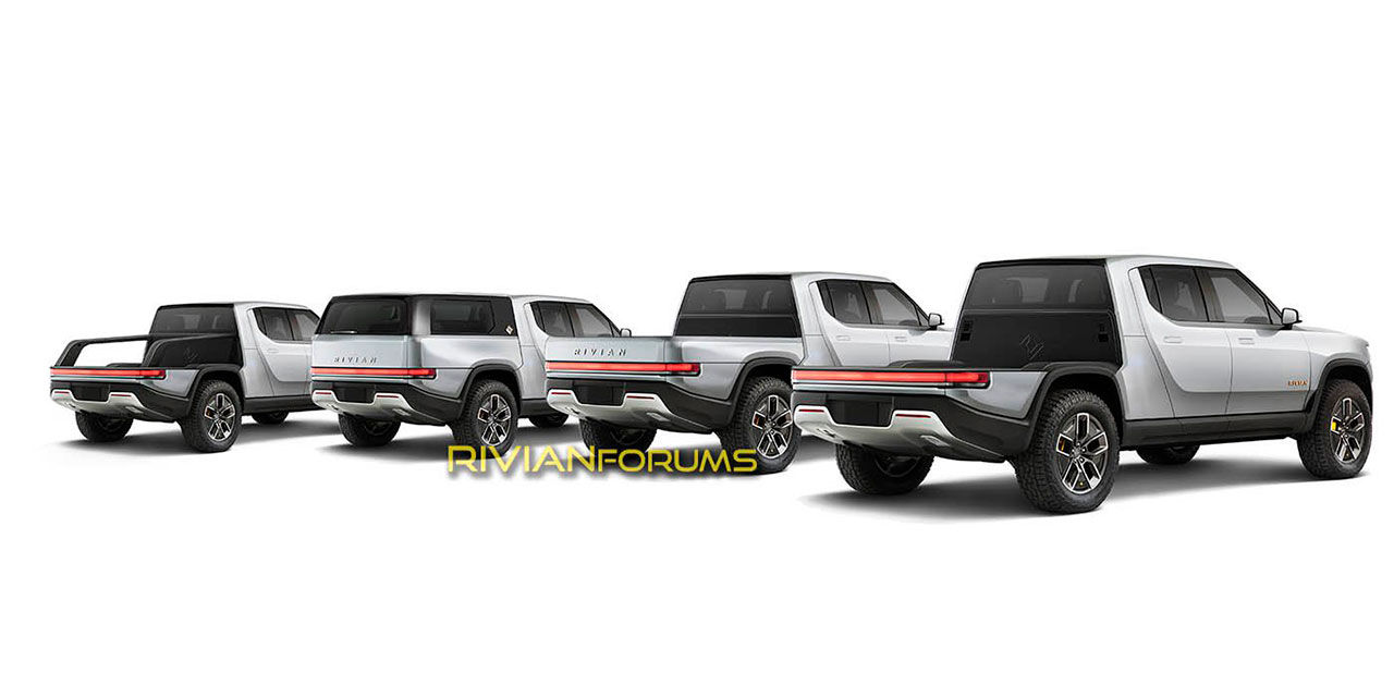 Rivian har tagit patent på låd-moduler till sin pickup