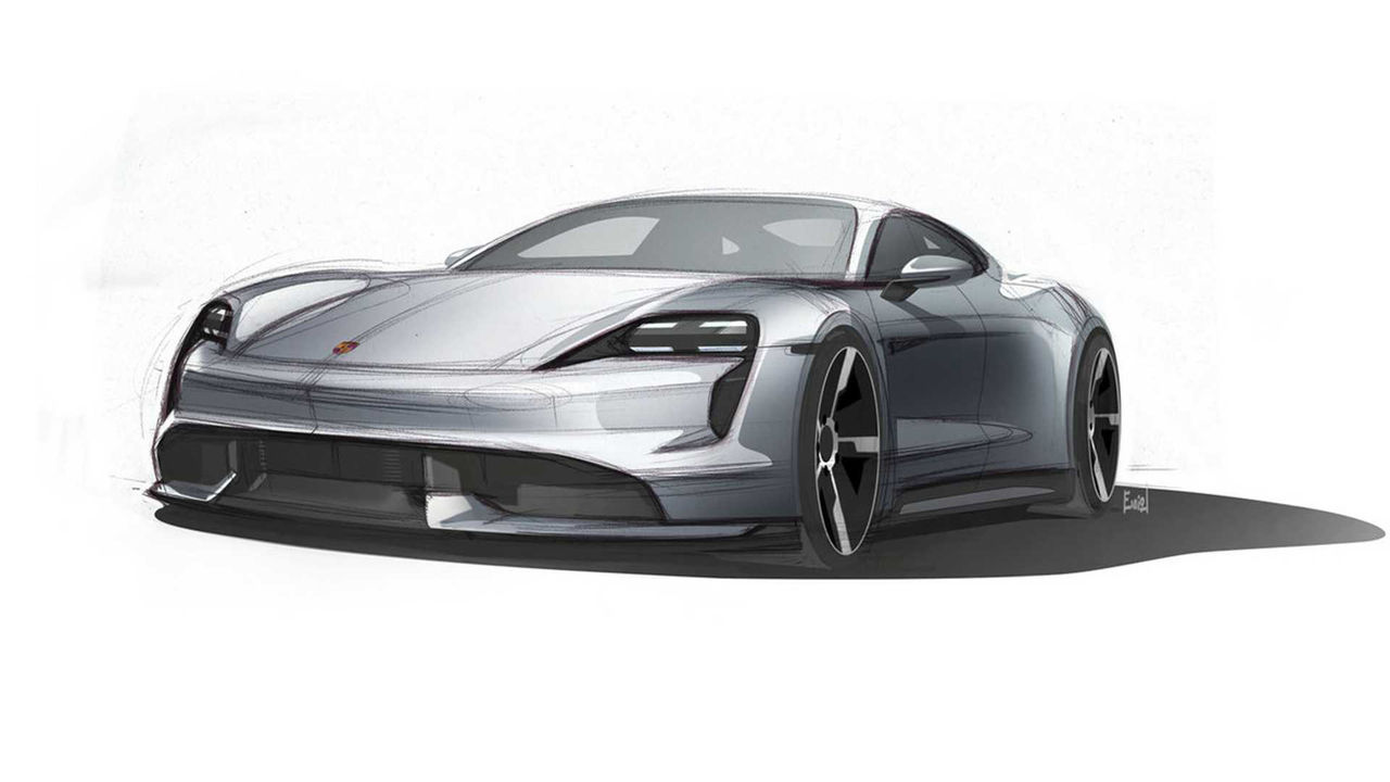 Nya skisser på Porsche Taycan