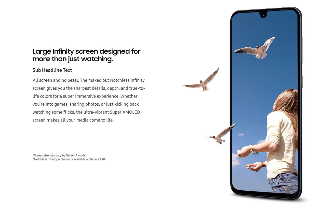 Samsung Galaxy A90 verkar komma med flärplös Infinity Screen