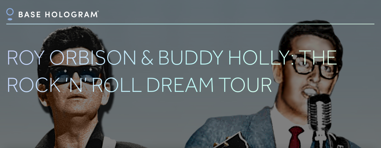 Roy Orbison och Buddy Holly ger sig ut på hologram-turné