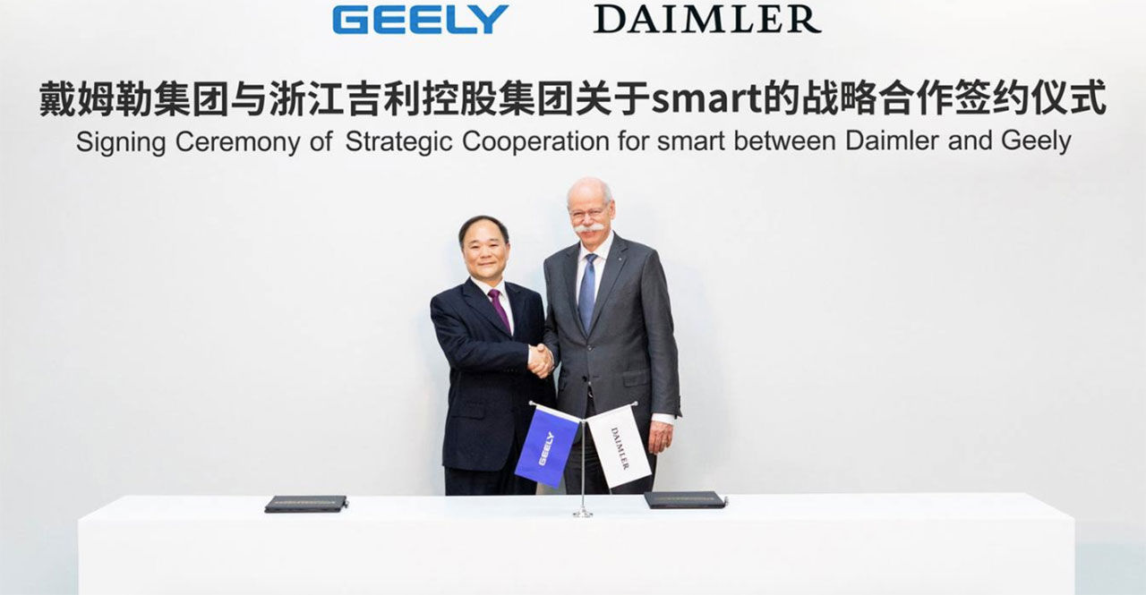 Geely blir delägare i Smart