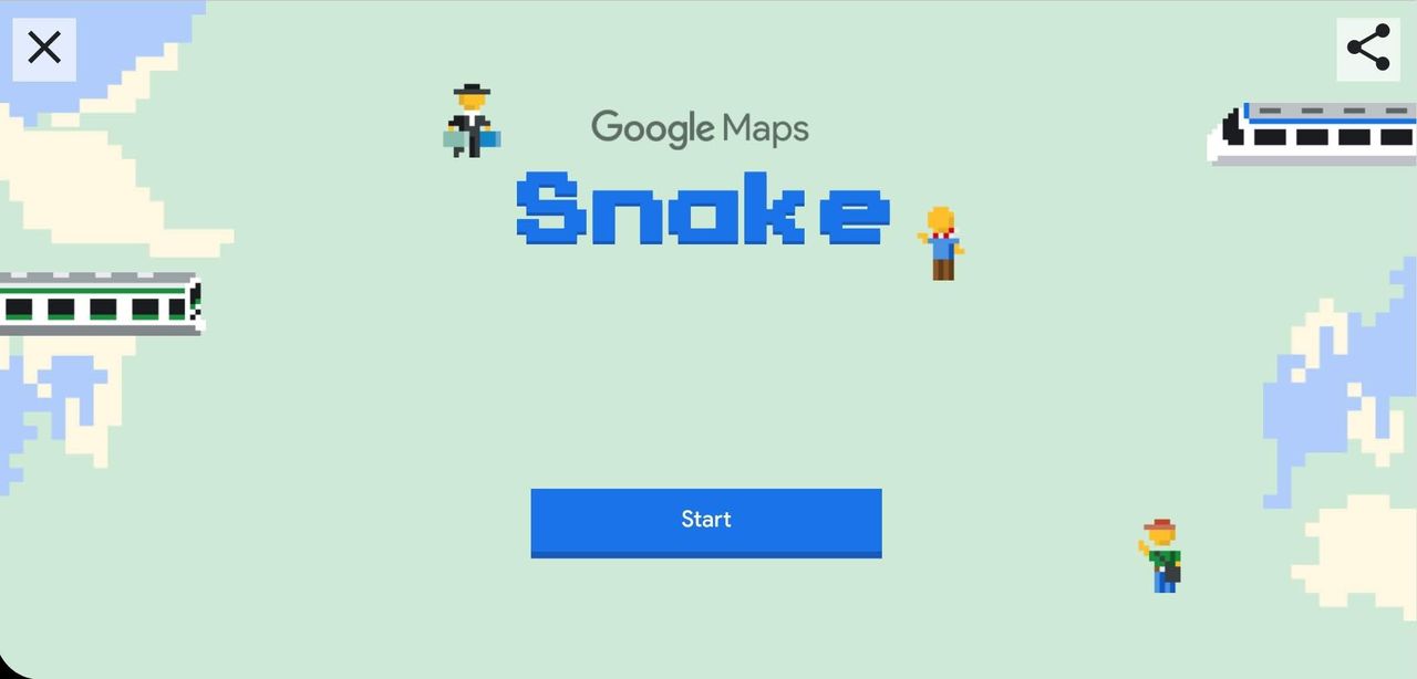 Google slänger in Snake i Google Maps