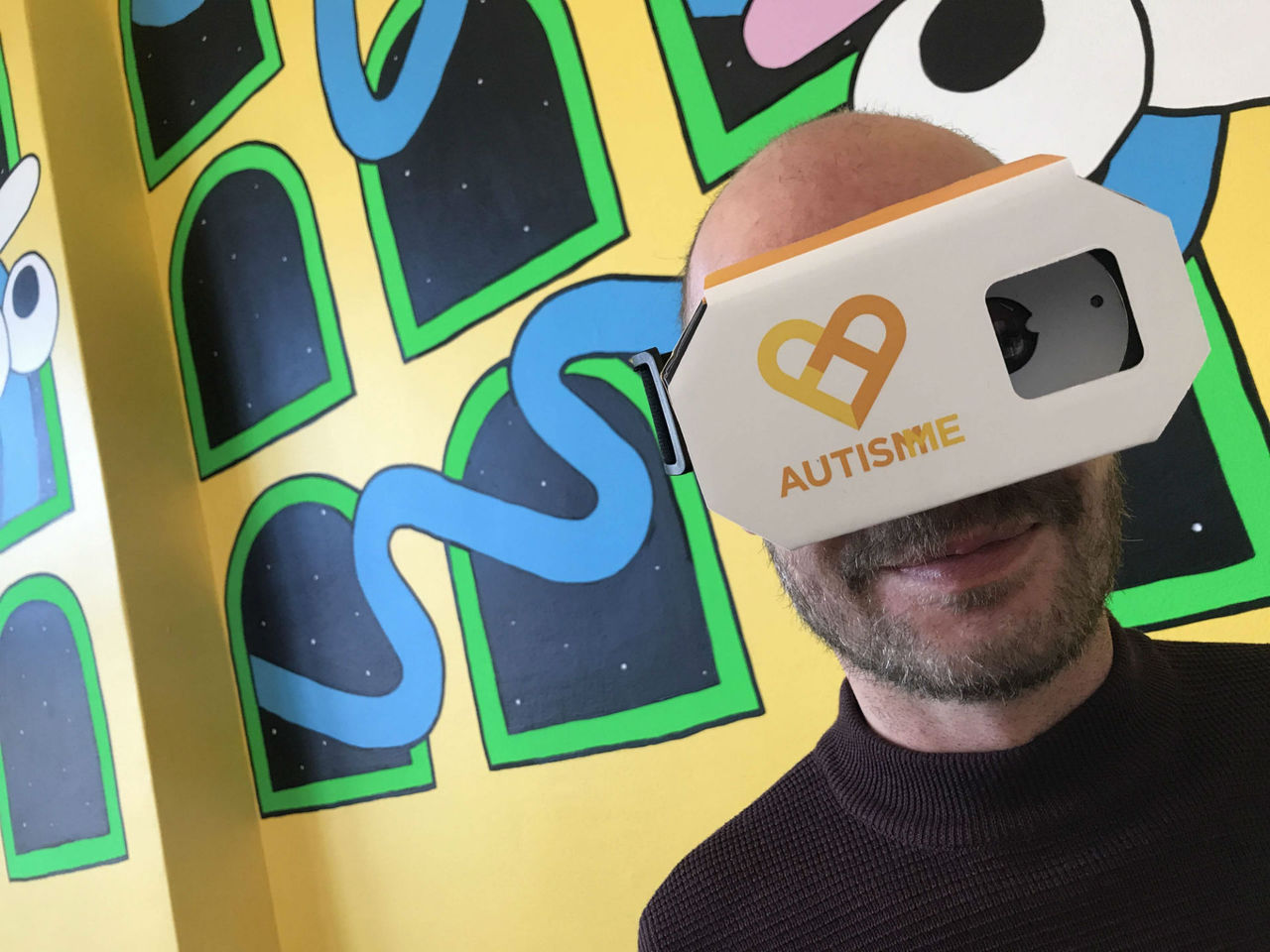 VR-appen Autism Me visar en autistisk persons omvärld
