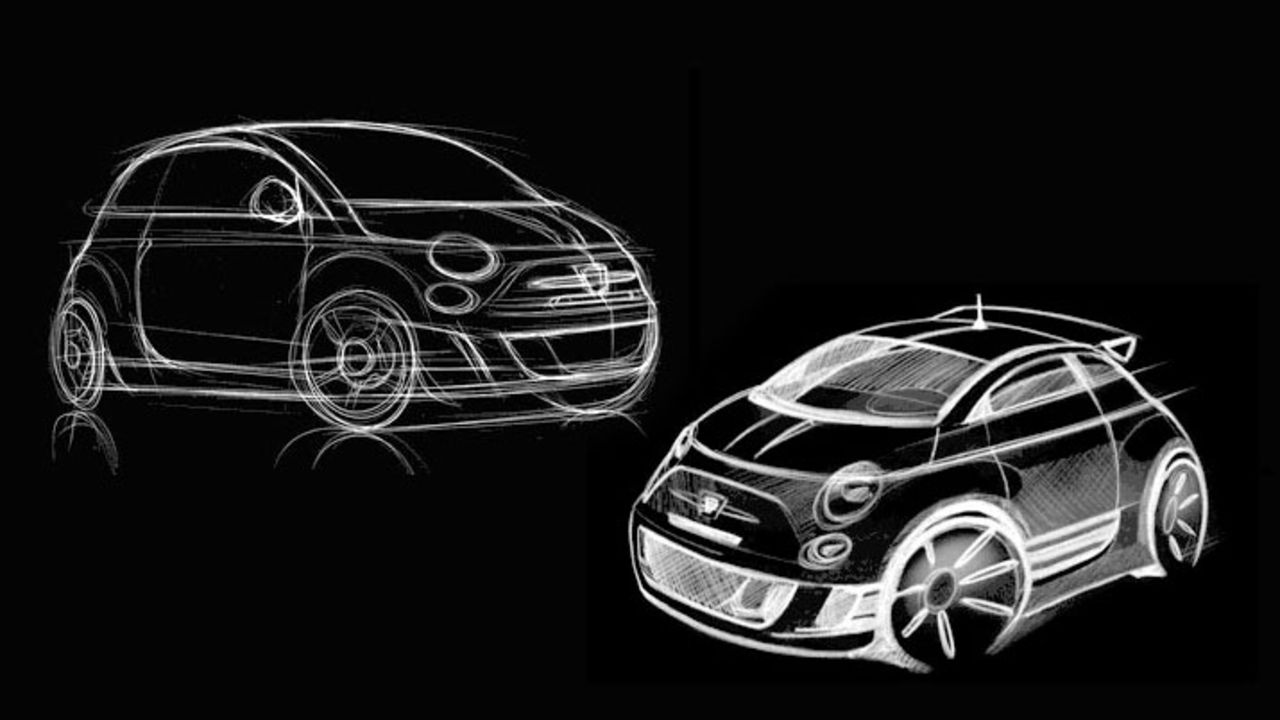 Fiat 500 Abarth visas i Geneve